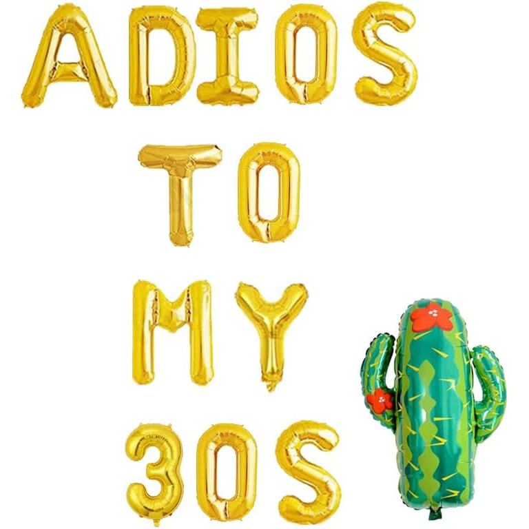 Adios To My 30s บอลลูน, Fiesta เม็กซิกัน 40th Birthday Party ตกแต่ง, Taco Bout 40 บอลลูนอุปกรณ์, 40t