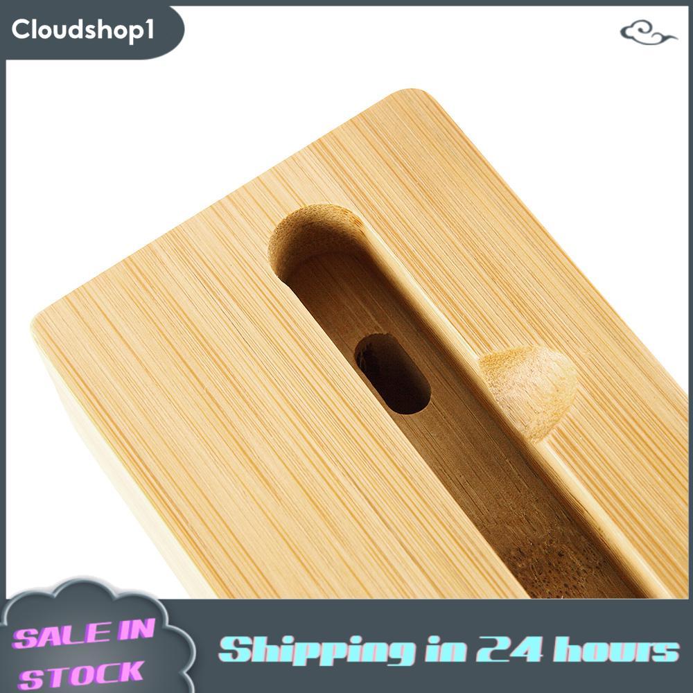 Cloudshop1 cloudshop 1 ที่วางโทรศัพท์มือถือไม้ไผ่เครื่องขยายเสียงเสริมทางกายภาพเข้ากันได้กับ iPhone iPad สมาร์ทโฟน Android