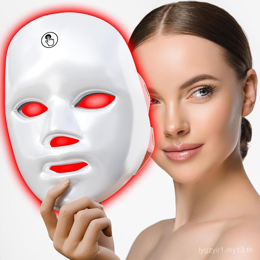 7-1 สี Red Light Therapy สําหรับ Face,LED Facial Skin Care Mask,Red Light Mask for Face, LED Facial 