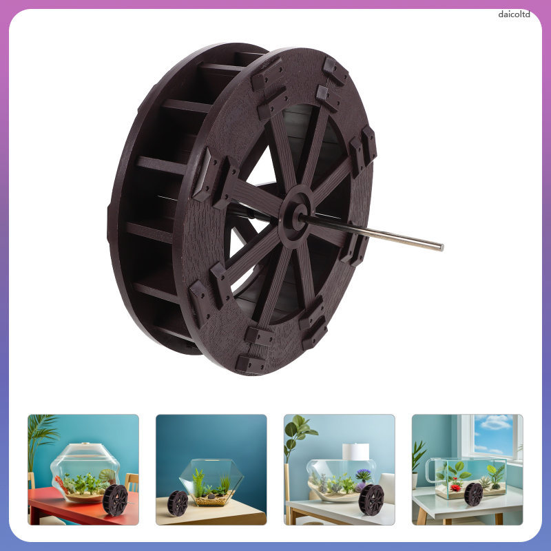 Fish Decor Aquarium กังหันน้ําวงกลม Fountain เครื่องประดับ 25.00X17.00X17.00CM daicoltd