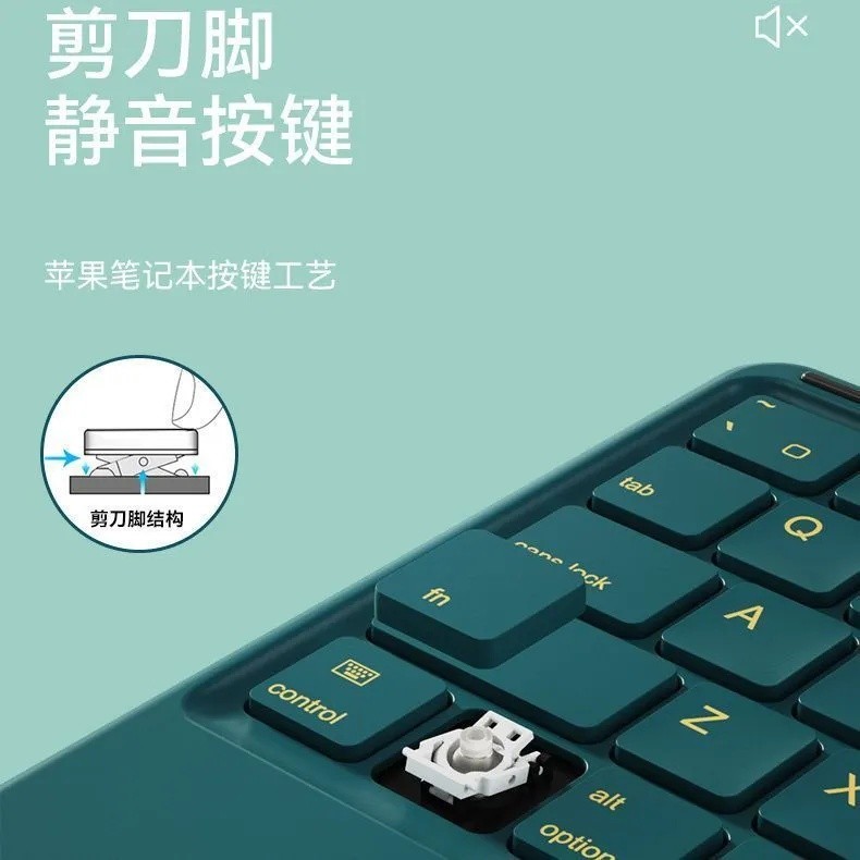 BOW Touch Keyboard Mouse Set Silent Portable เหมาะสําหรับ Apple Tablet PC Huawei โทรศัพท์มือถือ