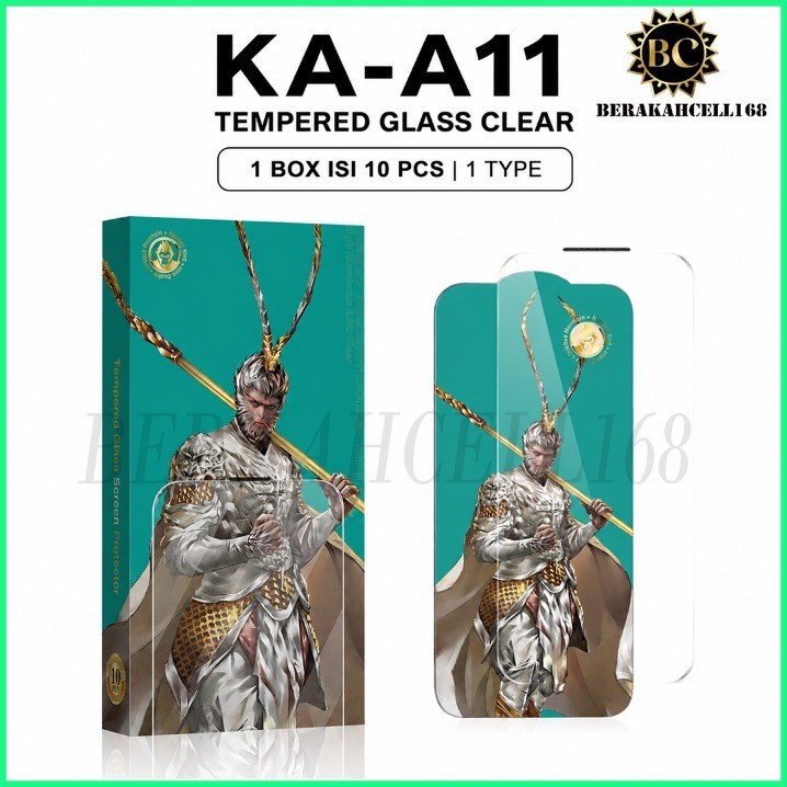 10PCS 1BOX KA-A11 TEMPERED GLASS CLEAR MONKEY KING สําหรับ SAMSUNG M15 M14 M13 M12 M11 M10 M23 M22 M