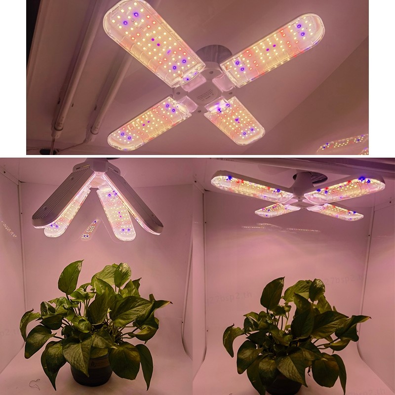 พับ LED Grow Light E27 พืชในร่มดอกไม้แขวนโคมไฟ 36W Phytolamp หลอดไฟสําหรับเรือนกระจก TH27B2