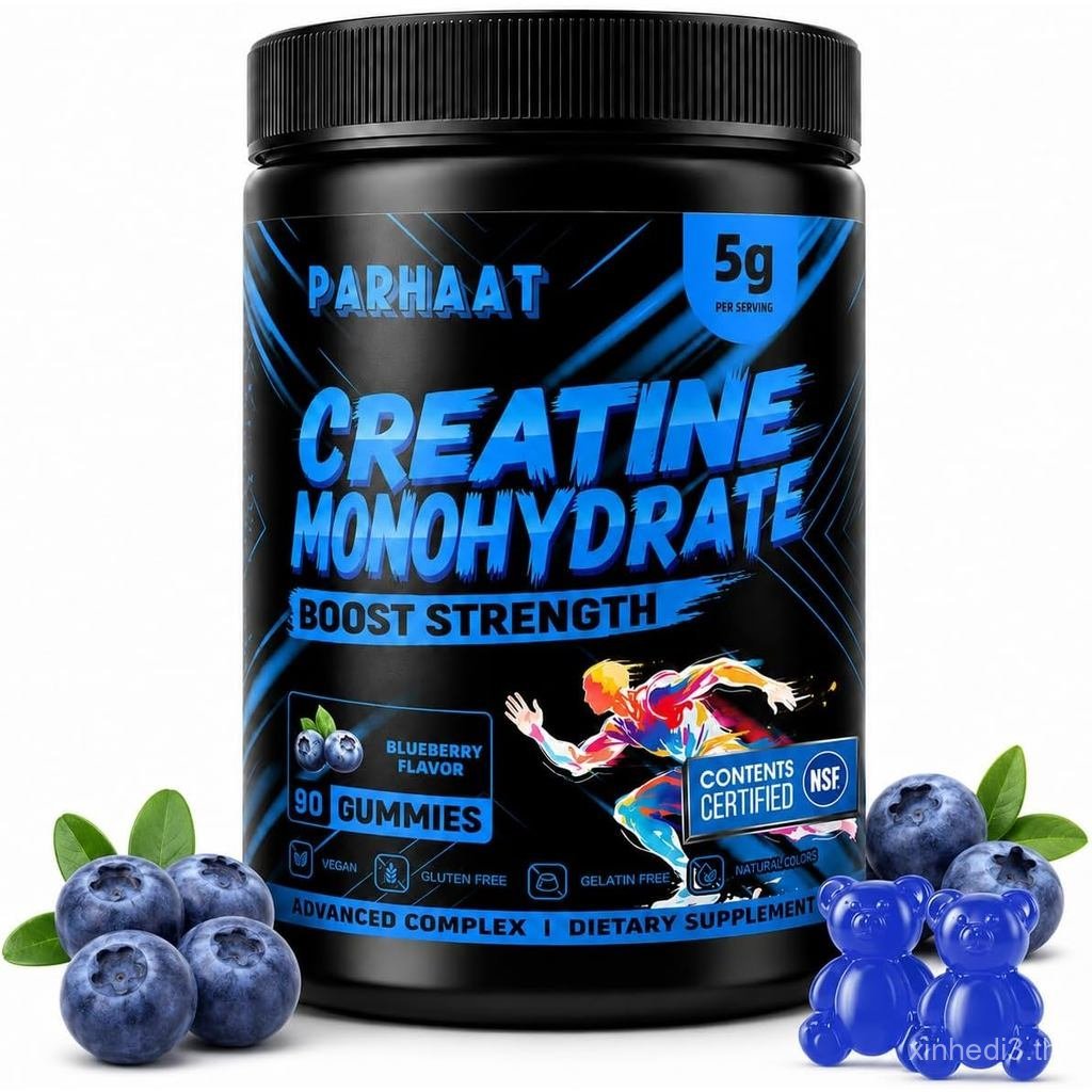 NSF Certified Creatine Gummy Creatine Monohydrate 5g สําหรับผู้ชายและผู้หญิง Boost Strength และ Endu