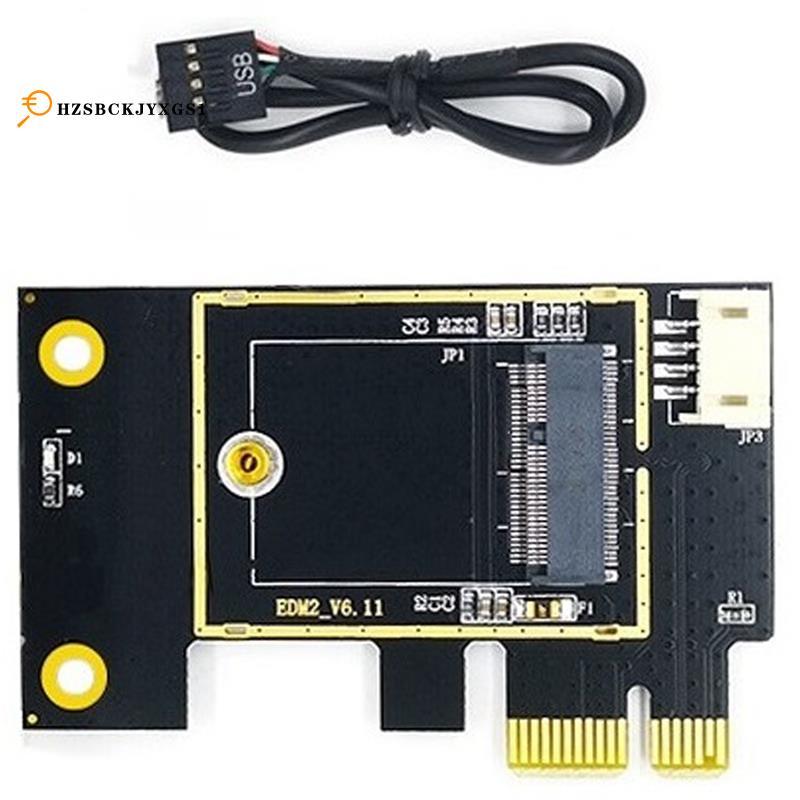 [hzsbckjyxgs1]NGFF M.2 ถึง PCIE การ์ดเครือข่ายไร้สายการ์ดรองรับ 7260 8265 1650 1675X AX200 AX210 การ