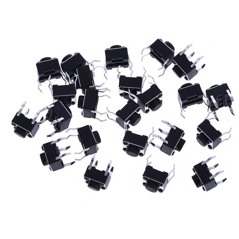 Seewin 20pcs Mini Micro Momentary Tactile Push Button Switch 6*6*5 มม.4 pin ON/OFF th
