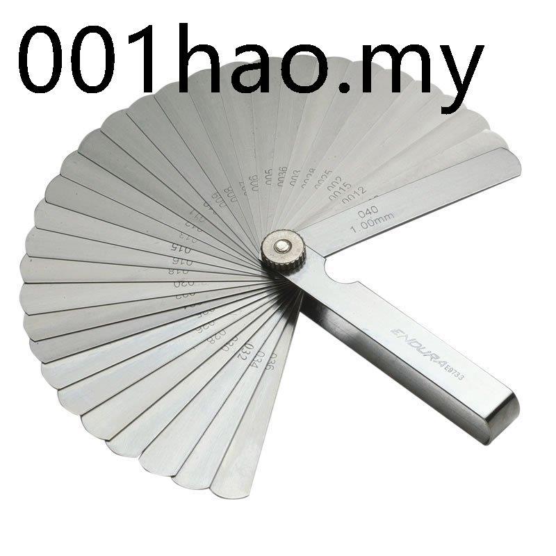 Feeling Gauge 150 มม.32 ชิ้นชุดเมตริกนิ้ว Feeling Gauge Feeling Gauge เครื่องวัดความหนา Gap เครื่องว
