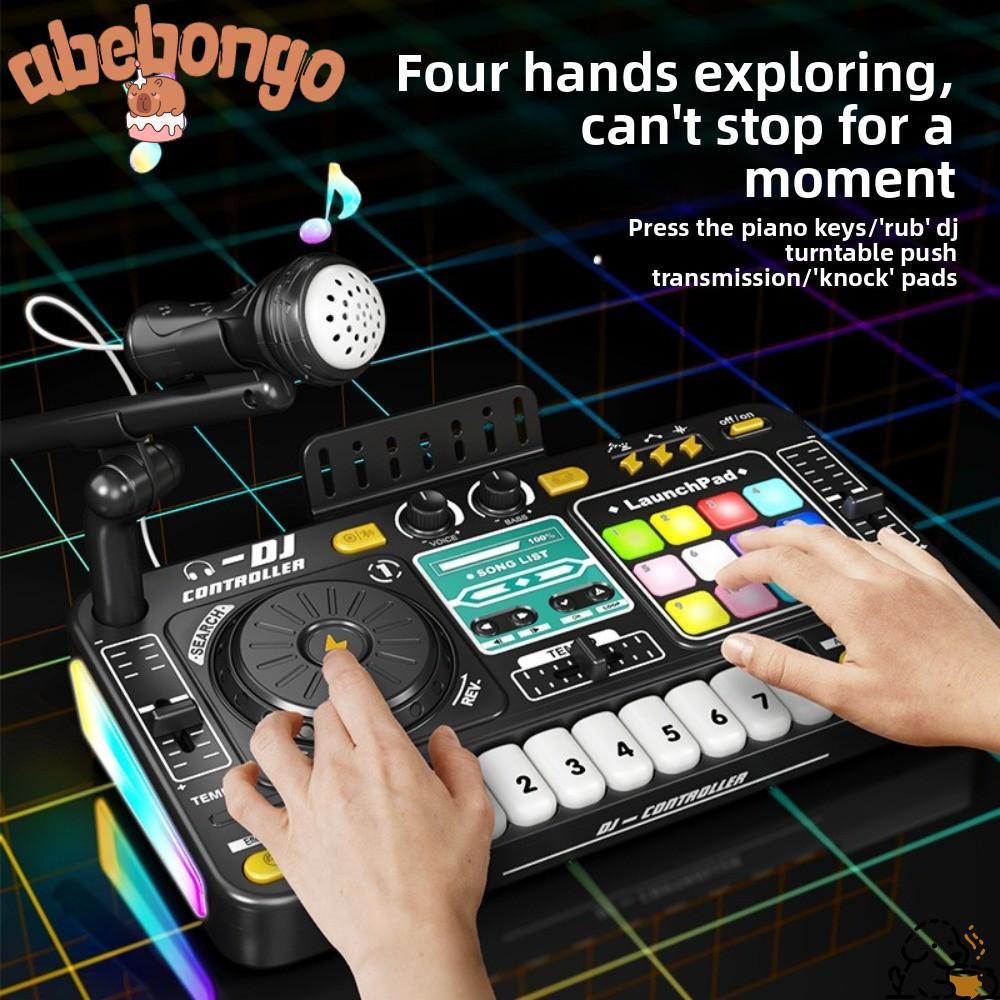 ABEBONGONY เด็ก DJ Mixer, Multifunctional จําลองออกแบบคีย์บอร์ดเปียโนอิเล็กทรอนิกส์, Interactive Mus