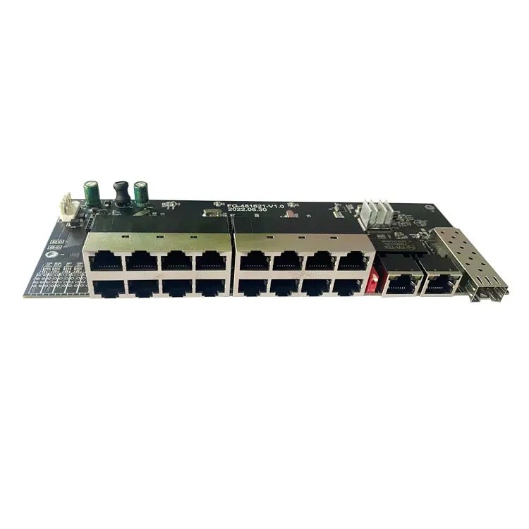 ใหม่และต้นฉบับ Fu Jie 16 Port PoE IEEE 802.3af Network Switch พร้อมการส่งผ่าน 1Gbps และความจุ 10Gbps