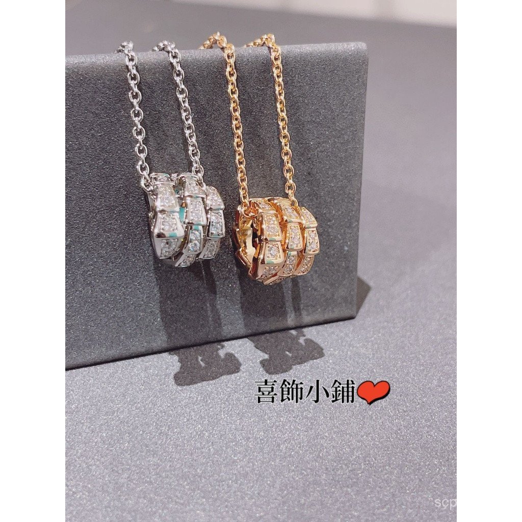Seckill Seiko 925 เงินสเตอร์ลิง Double Layer เพชรสร้อยคองูสั้นหญิง 4AYO