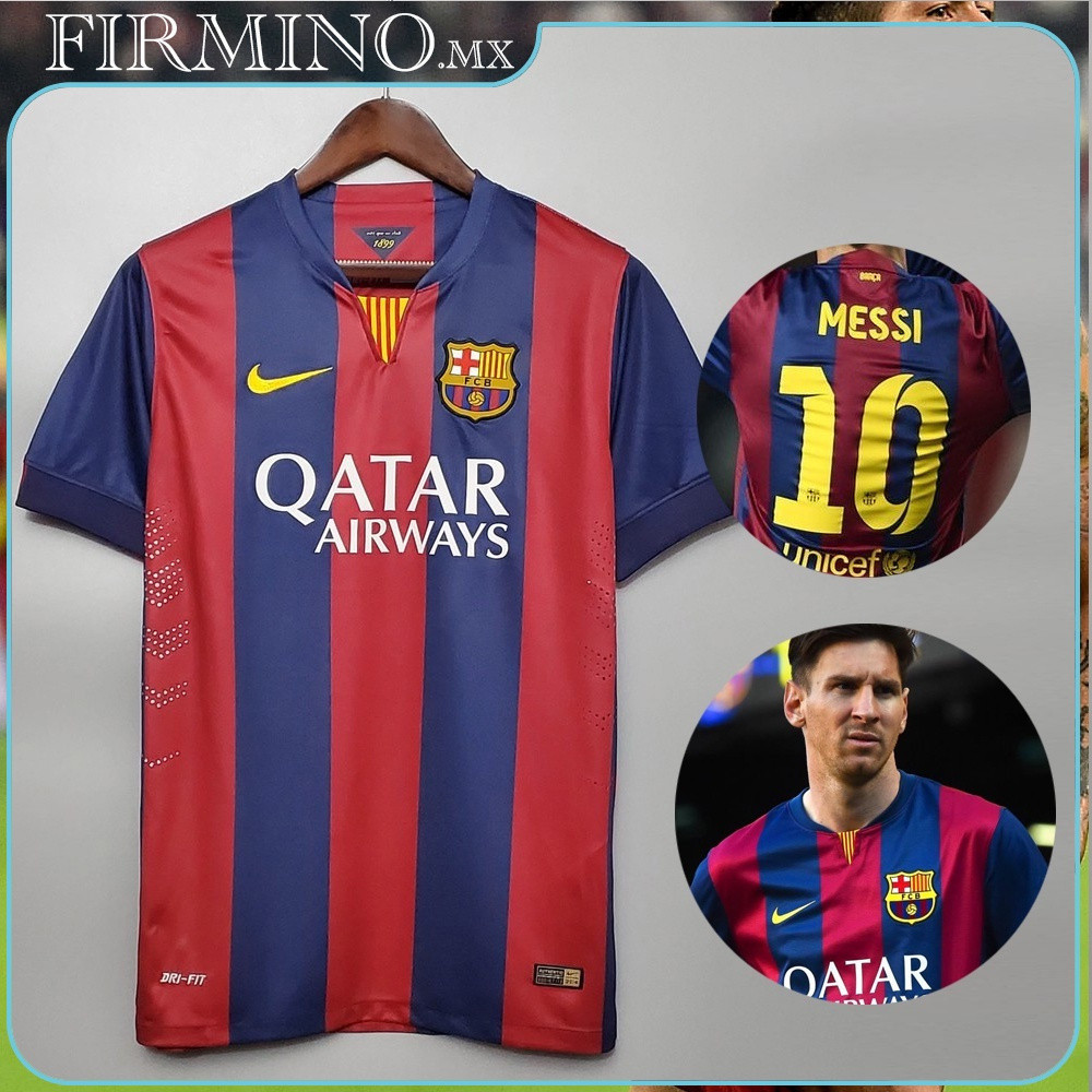 Retro Barcelona Home Jersey 2014-2015 Vintage พร้อมการปรับแต่งชื่อและหมายเลข XC4J
