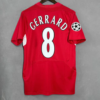04 05 LIVER-POOL RETRO SOCCER JERSEY GERRARD เสื้อเจอร์ซี่ฟุตบอลย้อนยุคของลิเวอร์พูล ของเจอร์ราร์ด