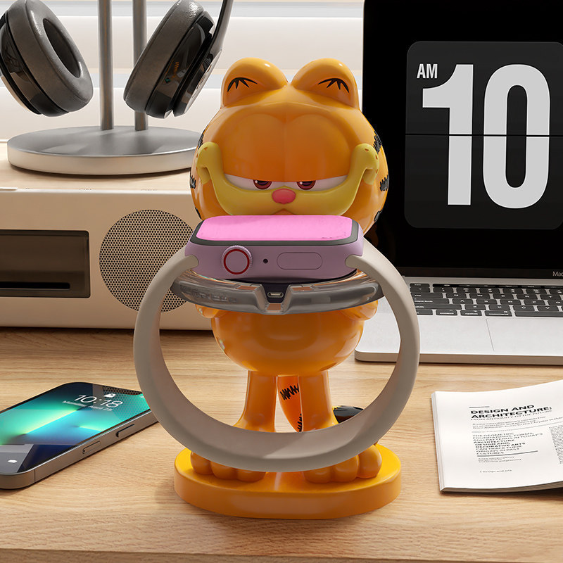ฐานชาร์จนาฬิกา Garfield แท่นชาร์จ Apple Watch แท่นชาร์จ iwatch แท่น iwatch Apple Watch