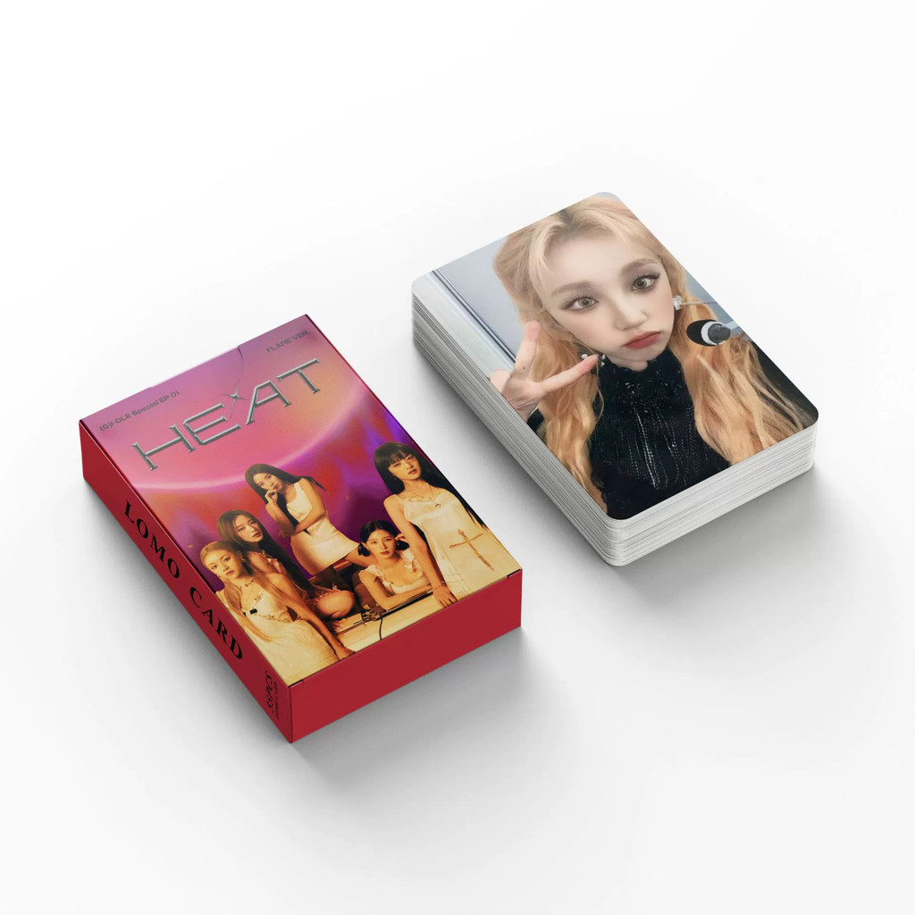 55 แผ่น (G) I-DLE Photocards HEAT Photocard Song Yu Qi Ye Shuhua Girl Baby