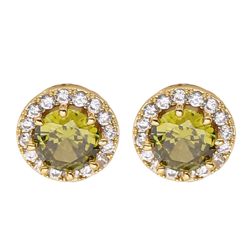 ต่างหูพู่กลม Cubic Zirconia