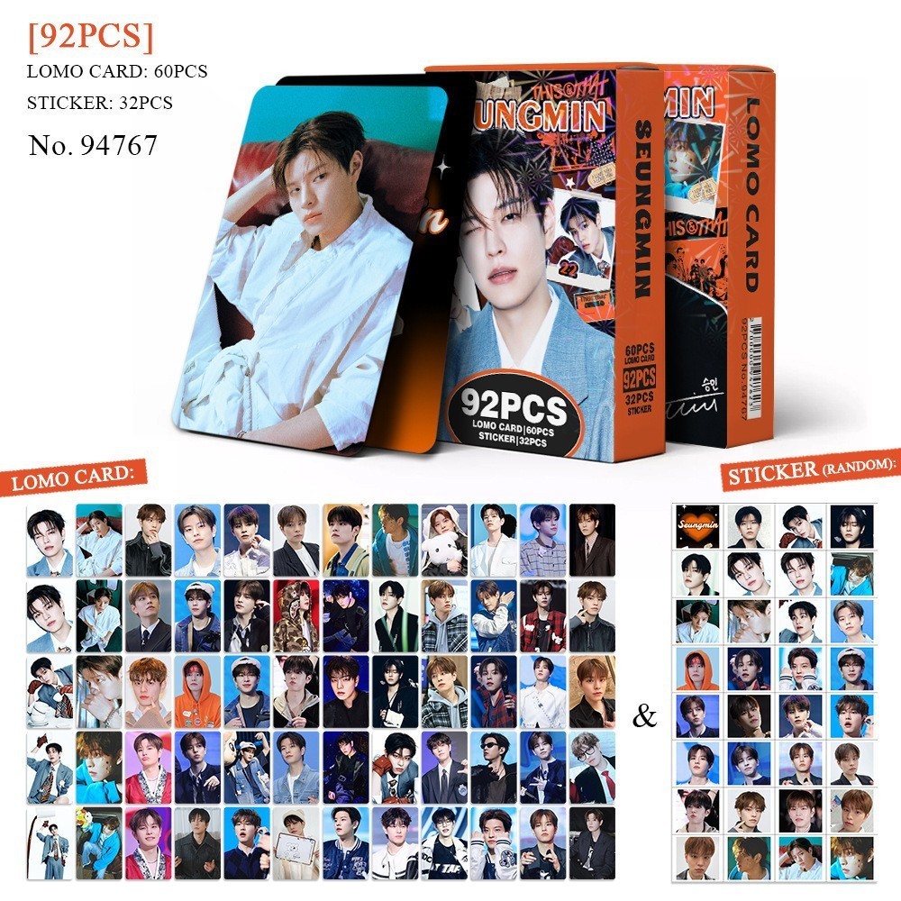 92 SK อัลบั้มใหม่ Single Kim SeungMin SeungMin Star KPOP สินค้า LOMO Photocard