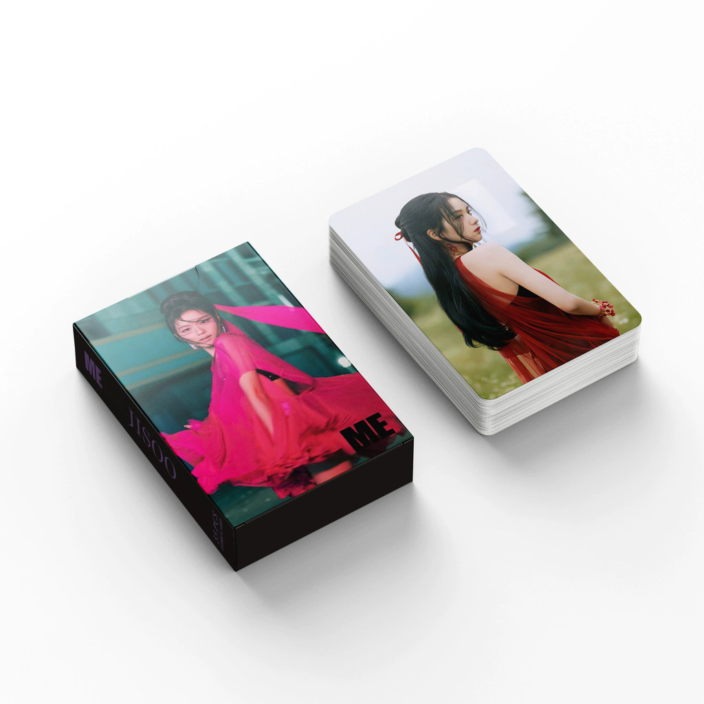 55 ชิ้น BP Pink Ink Single Photocard JISOO Solo พิเศษ ME Photocard Lomo Collection Card Jin JISOO