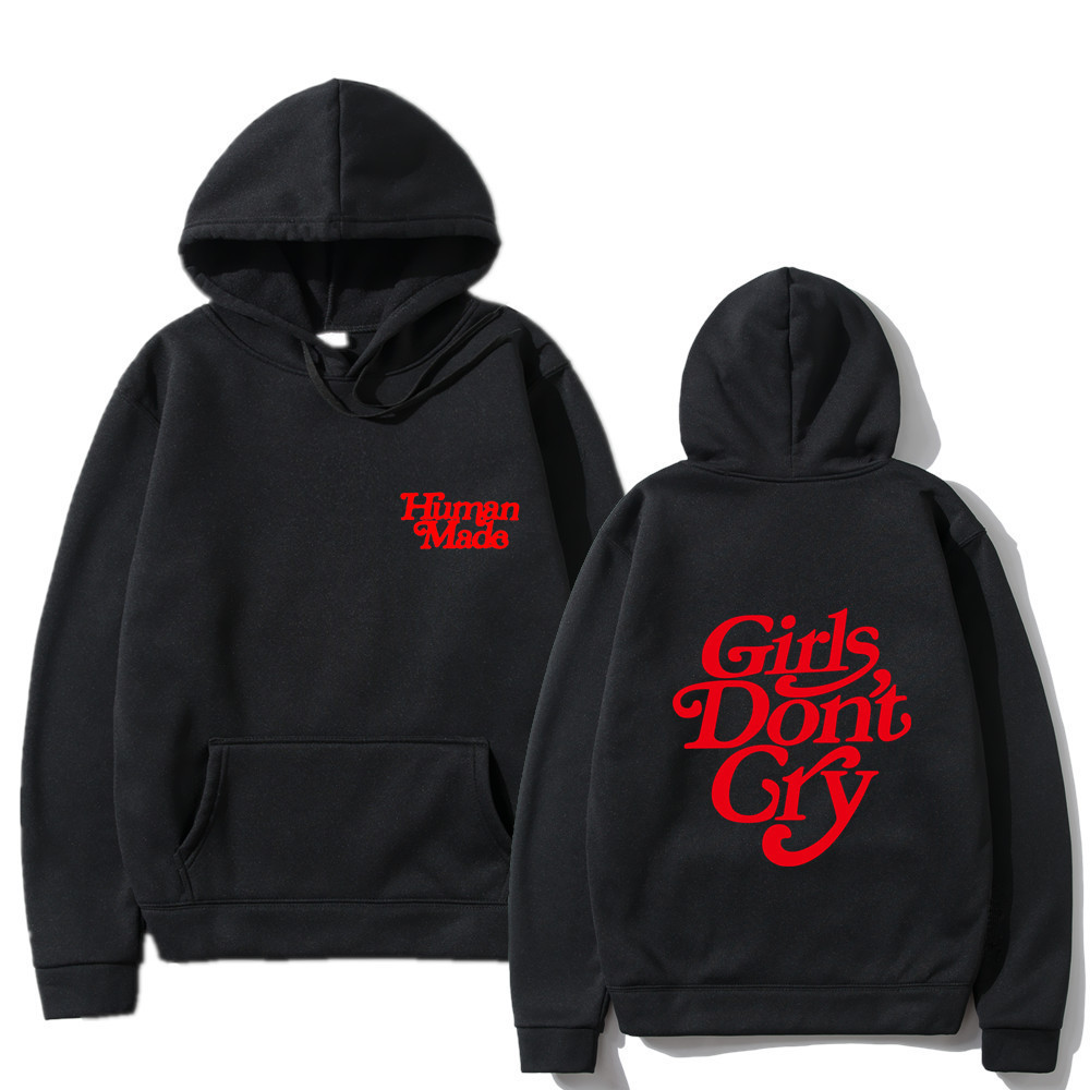 ขายร้อนสาว Dont Cry Human Made Hoodies เสื้อกันหนาวผู้ชายผู้หญิง Bl