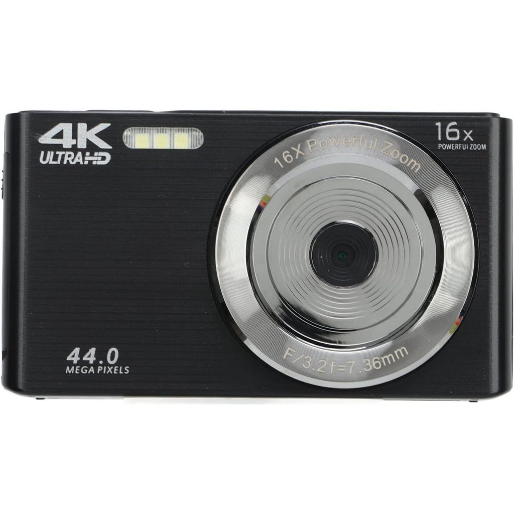 กล้องดิจิตอล Vlogging Camera หน้าจอ 2.8in 16X Digital Zoom Camera 44MP Photo 4K Video Camera เติมแสง
