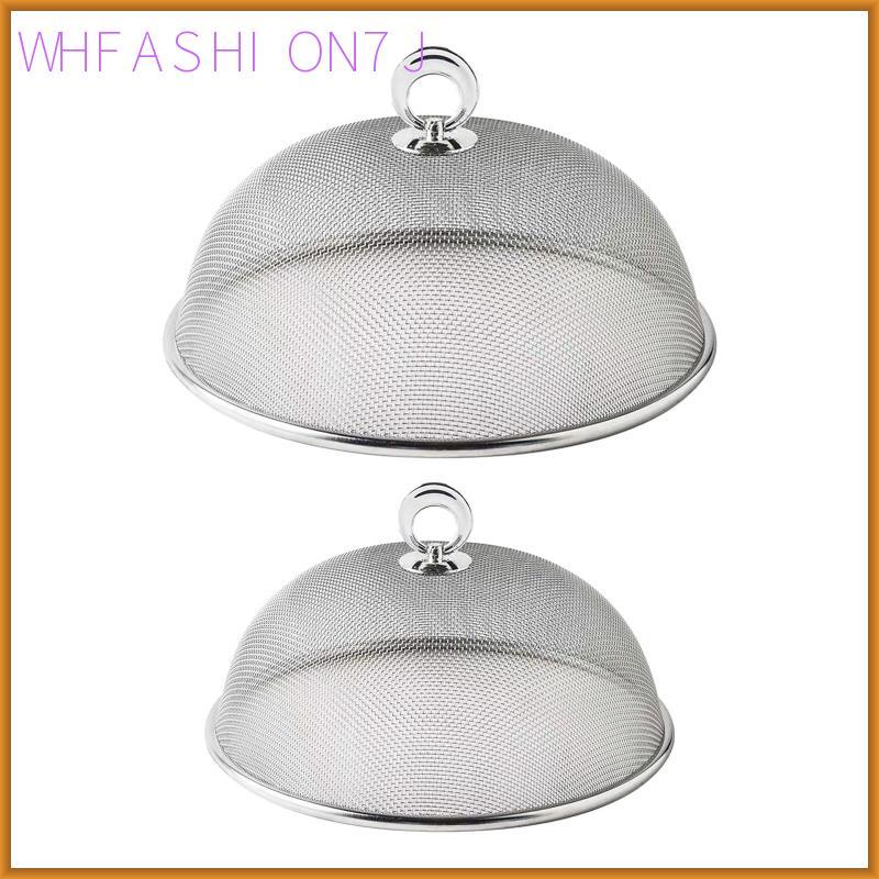 [whfashion7j] เต็นท์อาหารสแตนเลสร่มอาหารโดมฝาครอบจานสุทธินํามาใช้ใหม่ป้องกันอาหารมัลติฟังก์ชั่สําหรั