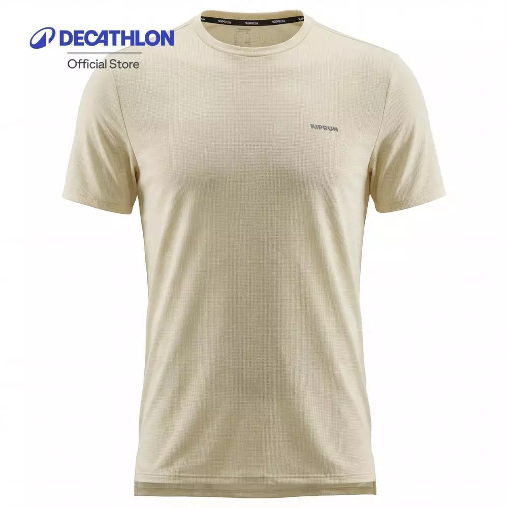 Decathlon Men'S Running T-Shirt, Kiprun Run 500 เสื้อวิ่งเทรลสำหรับผู้ชาย รุ่น Run 500 - Yellow