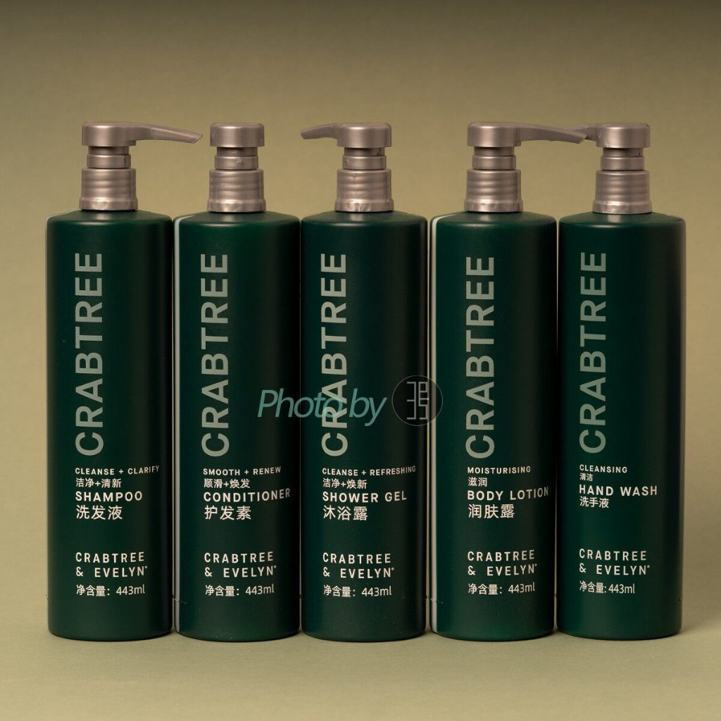 Hilton CRABTREE&EVELYN Crab Tree Rose Cypress Shampoo, ครีมนวดผม, เจลอาบน้ํา, โลชั่นเพิ่มความชุ่มชื้