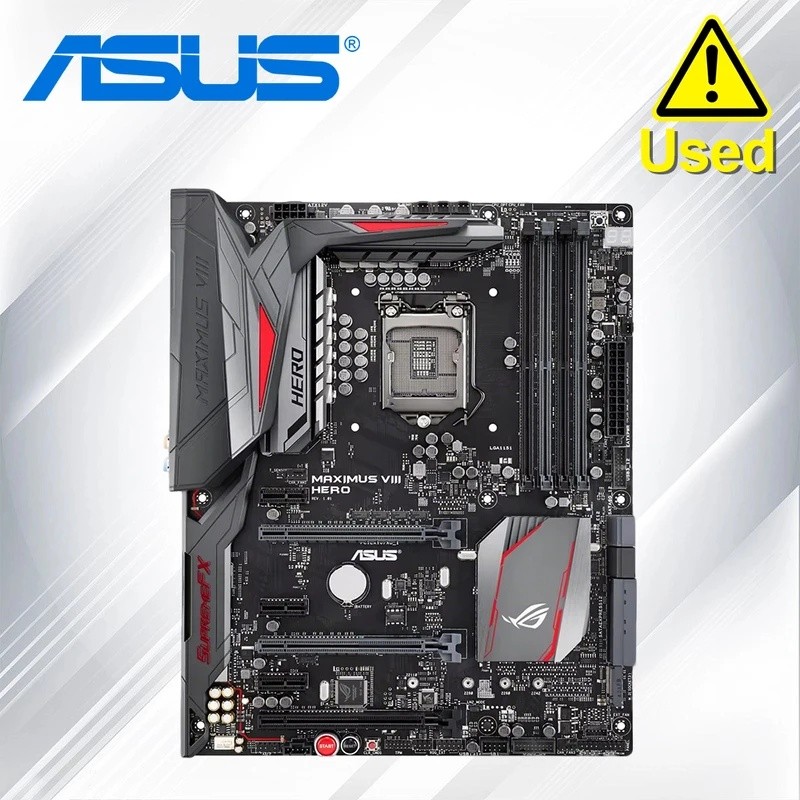 Asus ROG MAXIMUS VIII HERO LGA1151 DDR4 M.2 SATA 6Gb/s USB 3.1 ประเภท A ประเภท C Intel Z170 ATX เมนบ