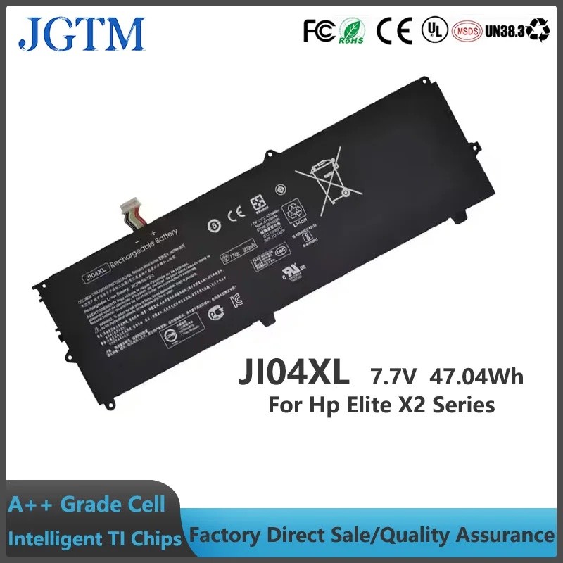 JGTM JI04XL แบตเตอรี่แล็ปท็อปสําหรับ Hp Elite X2 1012 G2 G2-1lv76ea เปลี่ยนแบตเตอรี่ Ji04 Hstnn-ub7e