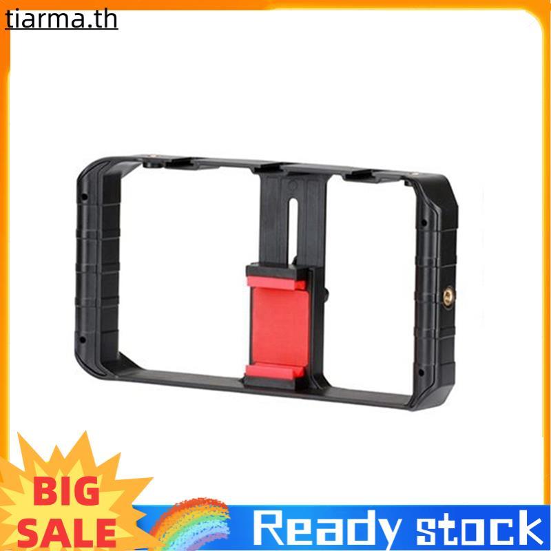 TIARMA Cold Shoe Mounts สมาร์ทโฟน Grip โทรศัพท์มือถือ Video Rig Stabilizer กรง Filmmaking Kit สําหรั