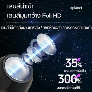 โคมไฟโปรเจคเตอร์ท้องฟ้า 15 รูปแบบเปลี่ยนได้ หมุนได้360° พกพาได้ โคมไฟLED สำหรับห้องนอน สร้างบรรยากาศ