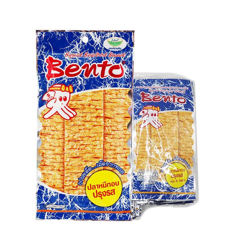 พร้อมส่ง Bento เบนโตะ ปลาหมึกอบปรุงรส 4 ก. x 24