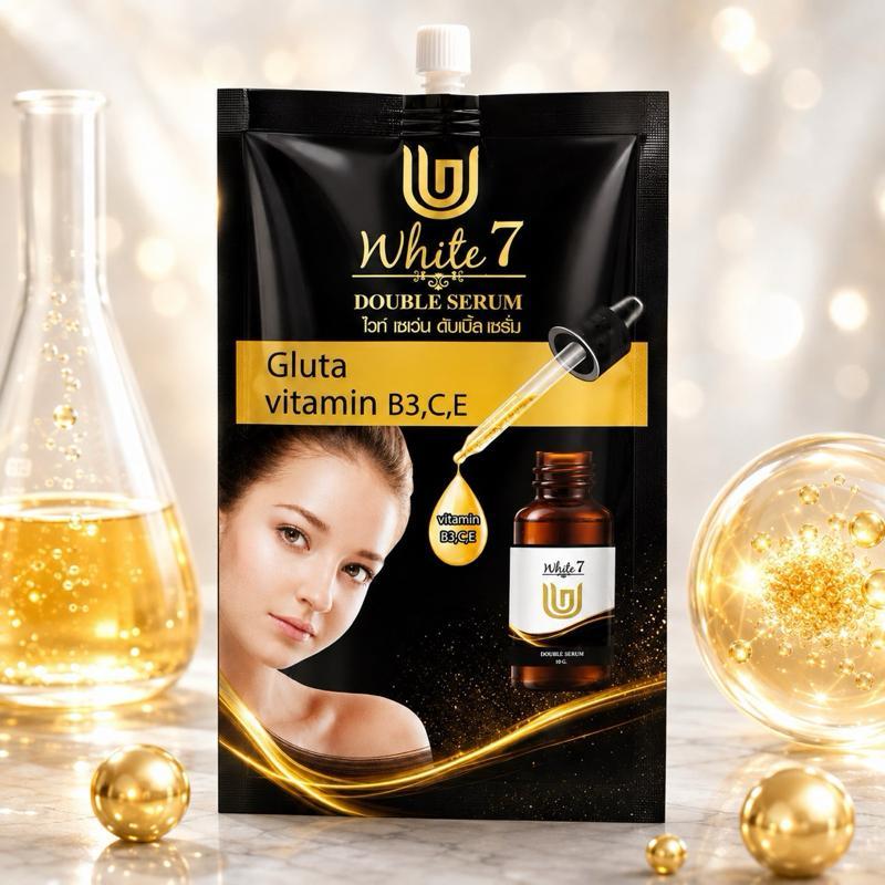 (1ซอง) Double serum ไวท์ เซเว่น ดับเบิ้ล เซรั่ม 10กรัม