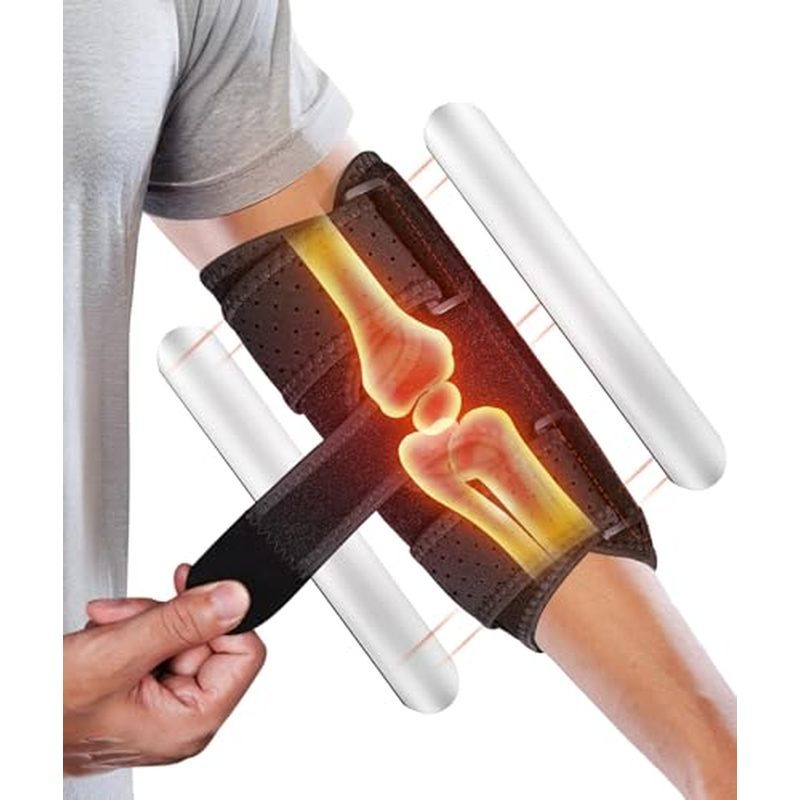 รั้งข้อศอกสําหรับอุโมงค์โคจรและแอมป์; Ulnar Nerve Support Night Splint | ด้วยเฝือกโลหะแบบถอดได้ 2 ชิ