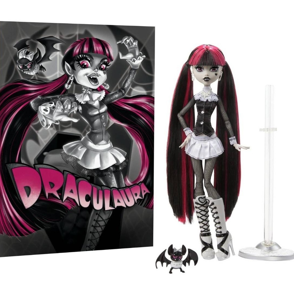 Clearance Limited Edition Monster High School สีดําสีขาว Replica Limited Collection ตุ๊กตาของเล่นตุ๊