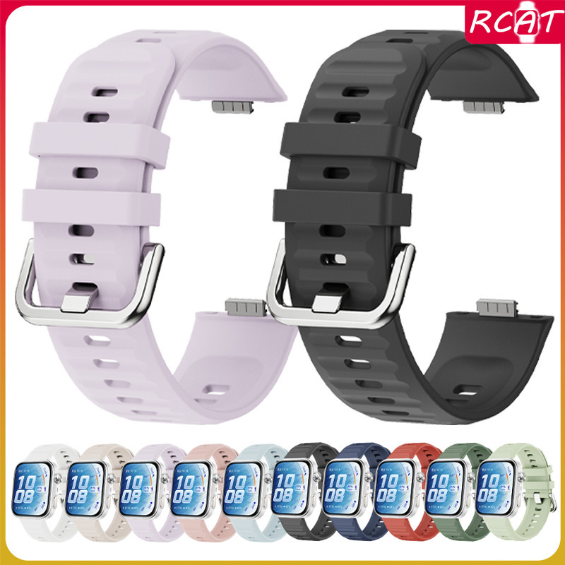 สายยางซิลิโคนสไตล์เดิม กีฬา ปรับขนาดได้ ระบายอากาศได้ for นาฬิกาอัจฉริยะ Huawei Watch Fit 5 5 Pro/ 4 4 Pro / 3