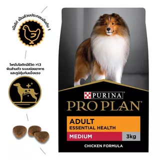 [เลือกขนาดได้] Purina PRO PLAN Dog อาหารสุนัข สุนัขโตพันธุ์กลาง รสไก่ Adult Medium Breed