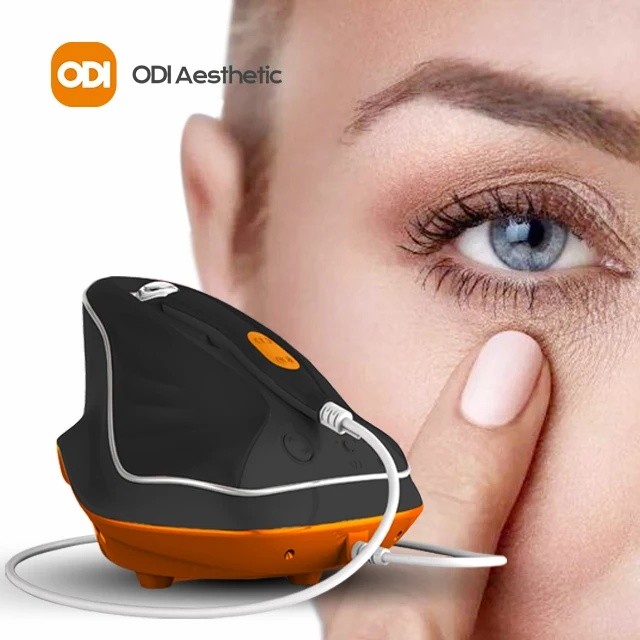 HMTJ เครื่องสําอางคุณภาพสูง Eye Rf Anti Aging Massager Eye กระเป๋า Dark Circles Eye Wrinkle Removal 