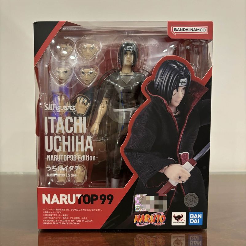 【พร้อมส่ง】 ฟิกเกอร์การ์ตูน แอคชันฟิกเกอร์ Bandai SHF Naruto Shippuden Itachi Uchiha อิตาชิ อุจิฮะ Re