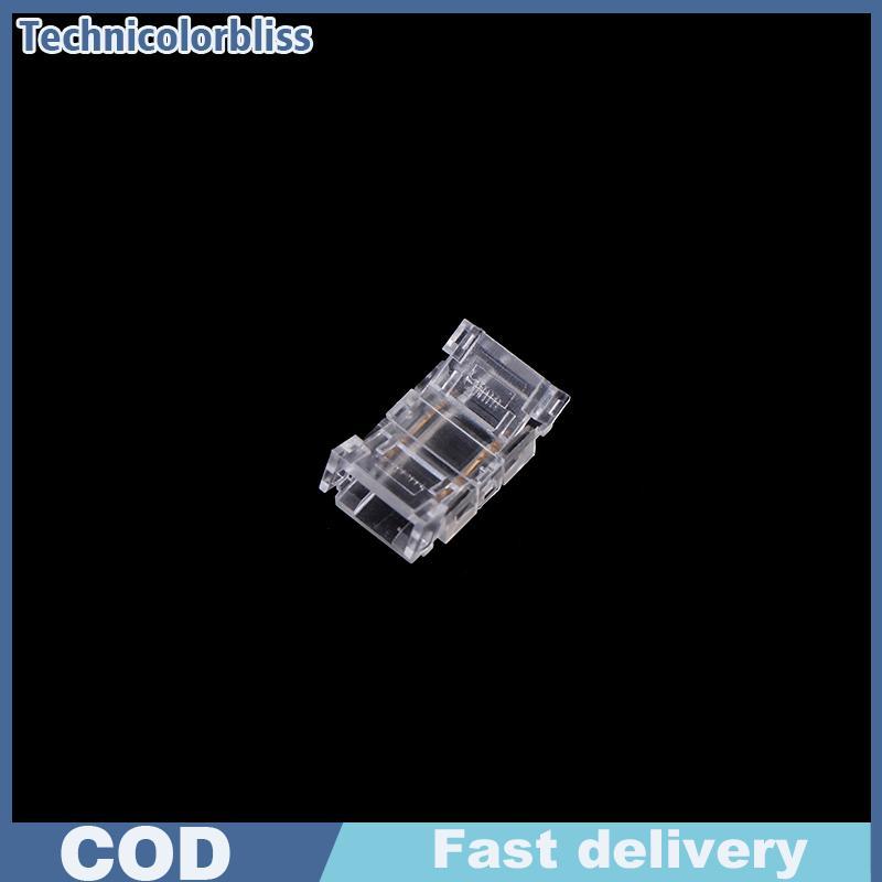 Tcbs 10PCS 2pin 8 มม.COB LED Strip To Strip LED Connectors Strip To Wire การเชื่อมต่อ Solderless Ext