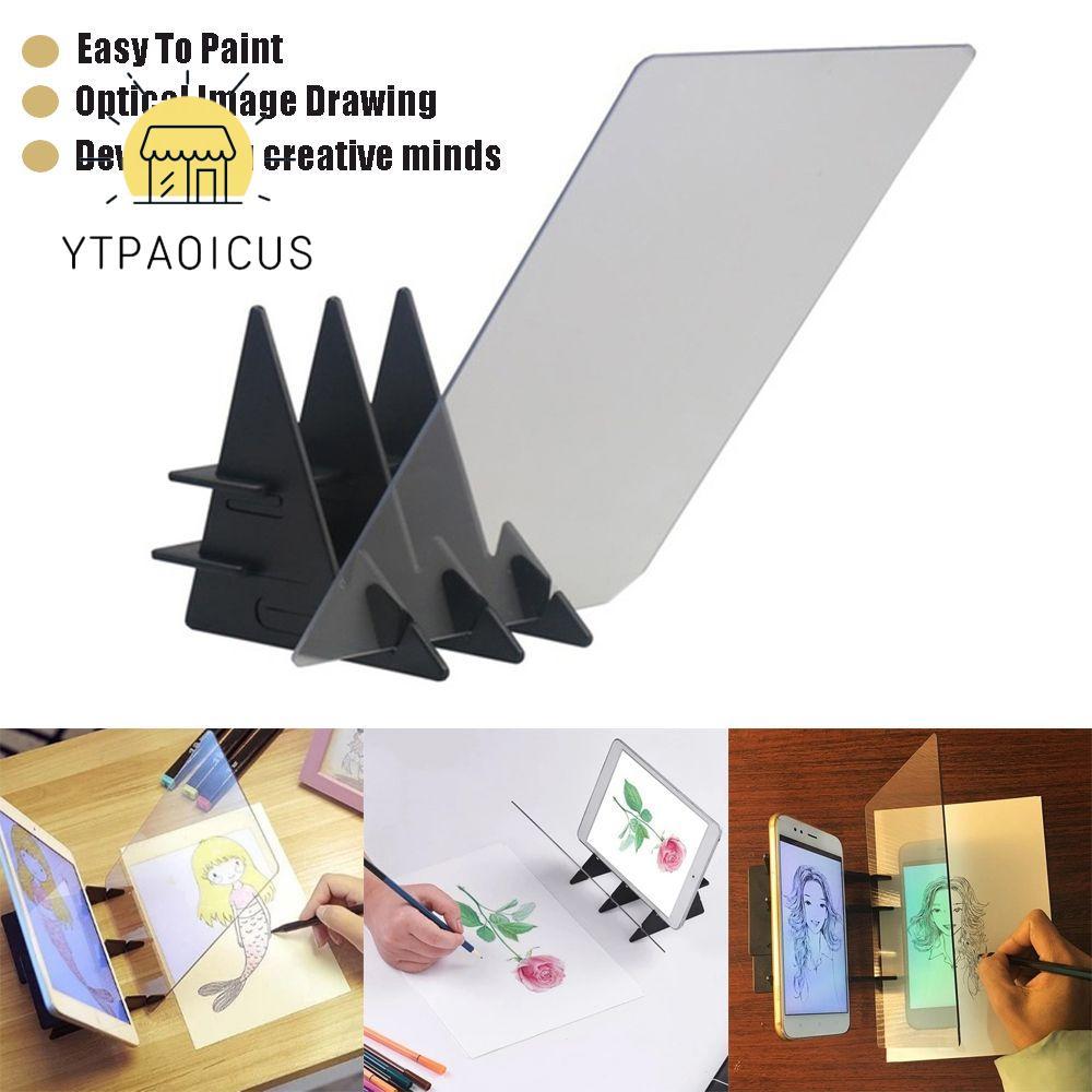 YURUYI Optical Image Drawing Pad Plotter Mirror Plate Painting Stand
