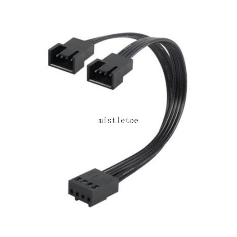MIS PWM Fan Splitter 4Pin Adapter Cable 1 ถึง 2 คอมพิวเตอร์ CPU Fan Splitter PC Fan