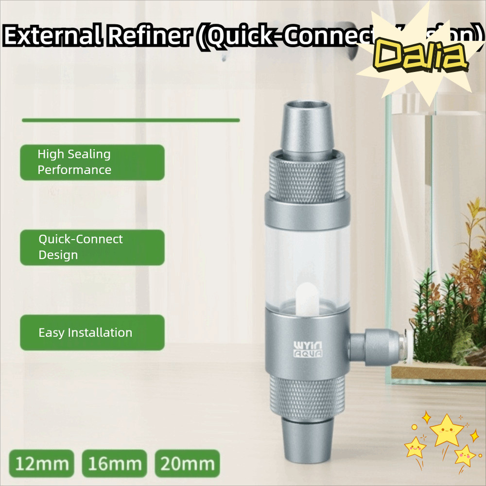 DALIA CO2 Nebulizer ภายนอก, Observable Quick ใส่ Aquarium CO2 Diffuser, ถังปลา CO2 อุปกรณ์เสริม Anti