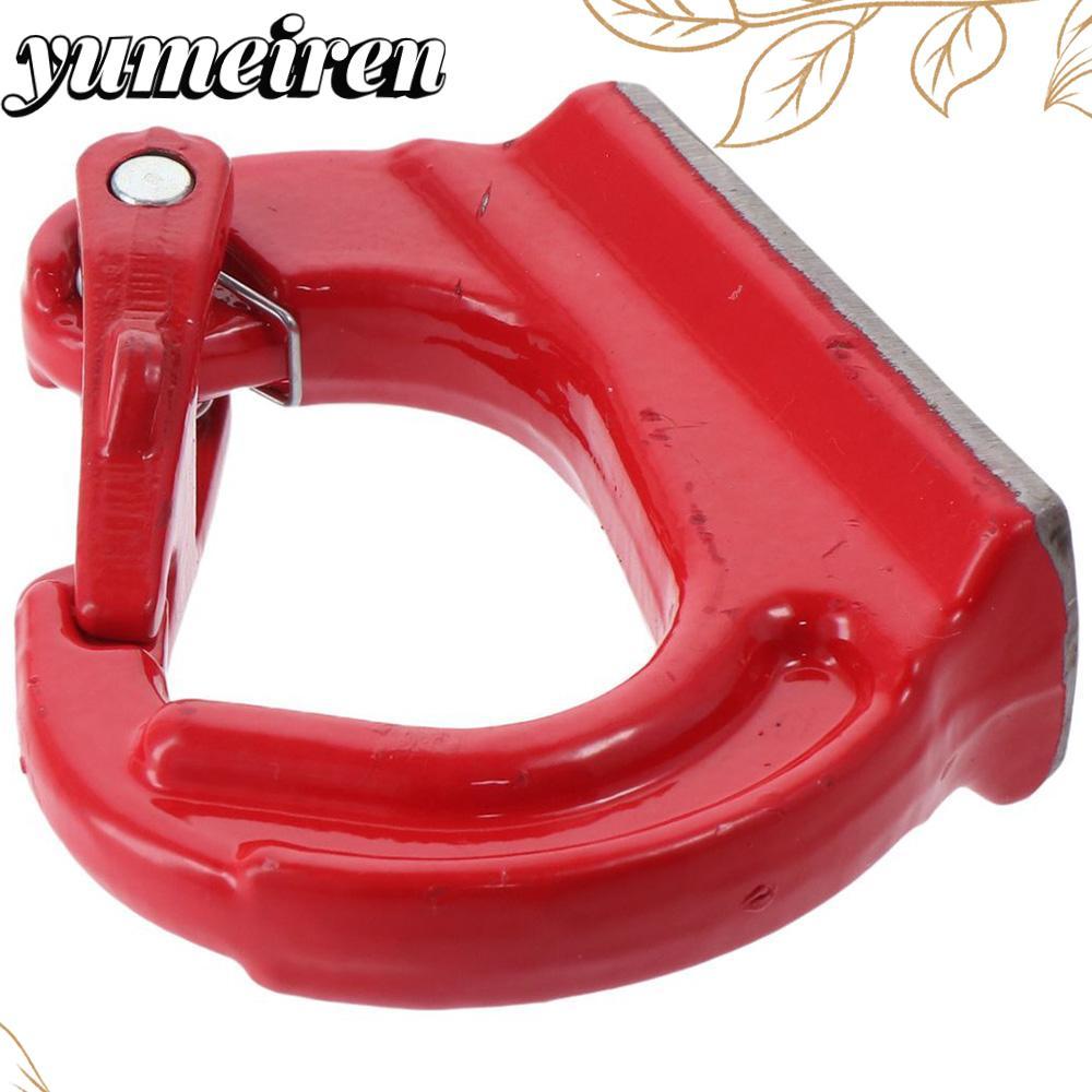 YUMEIREN ตะขอยกสําหรับงานหนัก, 2T สีแดง G80 Weld-on Anchor Hook, โลหะผสมเหล็กพร้อมสลักปลอม 4400lbs ค