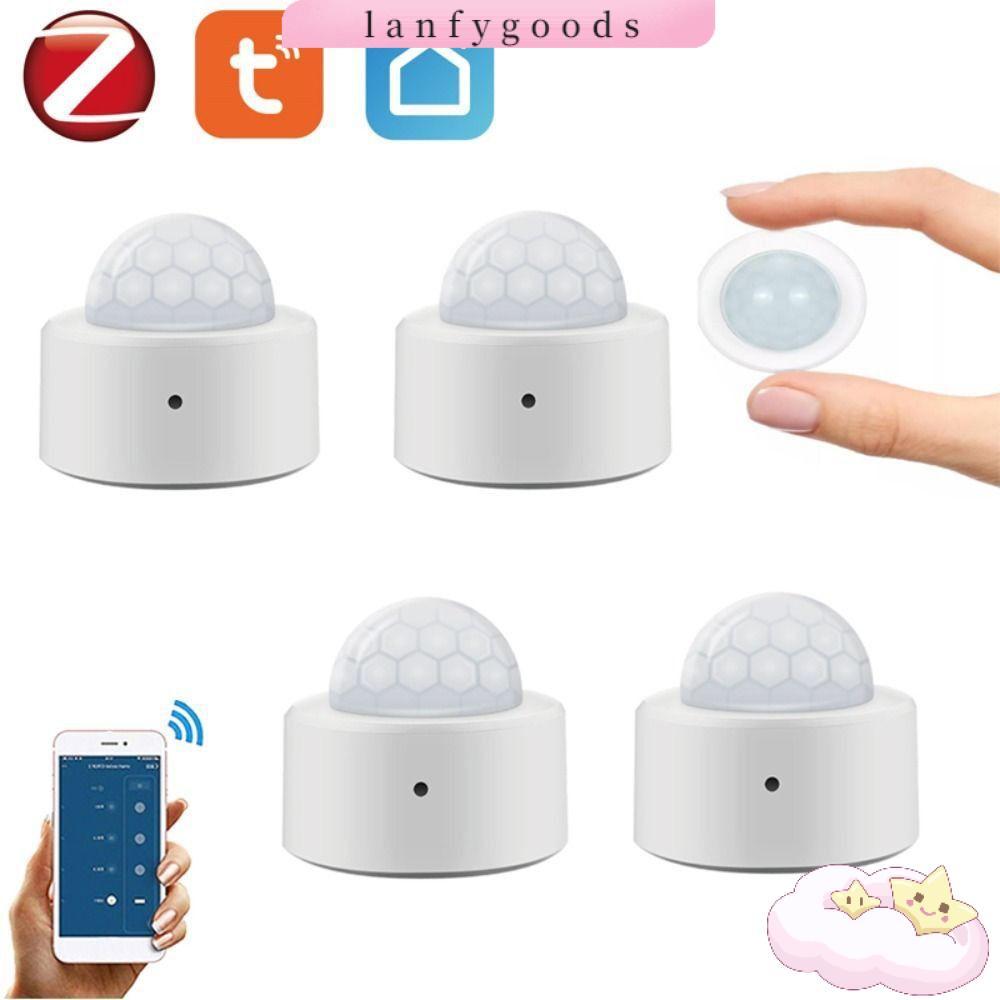 LANFYGOODS Mini Zigbee, Human Motion Sensor PIR Motion Tuya สมาร์ท ZigBee, ไร้สายสัญญาณกันขโมยอินฟรา