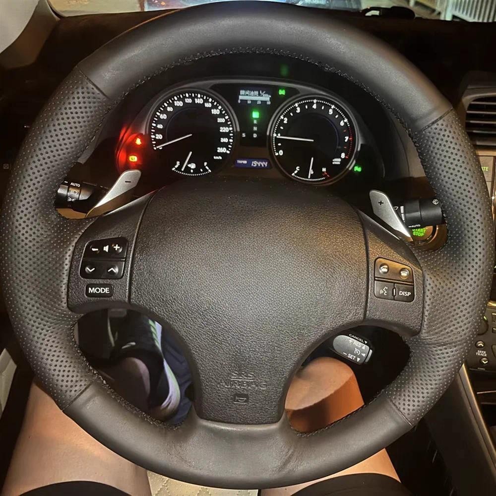 DIY ที่กําหนดเองพวงมาลัยรถพวงมาลัย Braid สําหรับ Lexus IS250 IS250C IS300 IS300C IS350 IS350C F SPOR