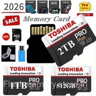 2026 ความเร็วสูง 2TB/1TB/512GB/256GB ไดรฟ์ USB Micro SD Micro SDHC การ์ด Micro SD SDHC 10 UHS-1 การ์