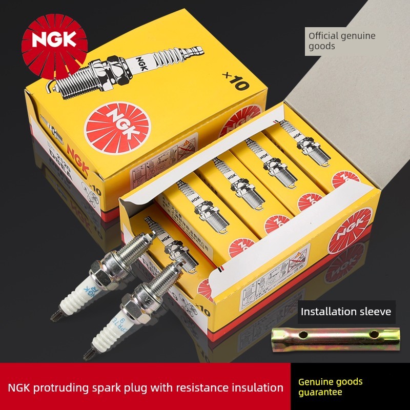หัวเทียนรถจักรยานยนต์ NGK พร้อมความต้านทาน CPR6EA-9 CPR7EA-9 CPR8EA-9 DPR8EA-9