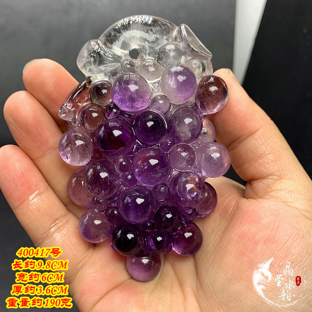 One Thing One Thing One Picture Amethyst Grape เครื่องประดับขนาดเล็กสามารถเล่นอเมทิสต์ธรรมชาติ Hand-