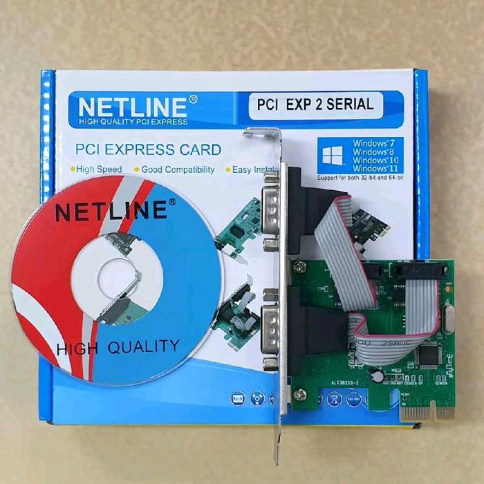 การ์ดเน็ตไลน์ PCI Express RS232 Serial 2 พอร์ต