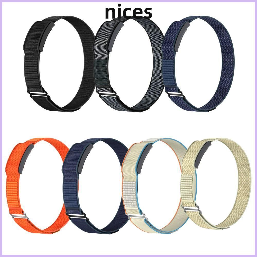NICES Fitness Tracker Strap, สายสปอร์ตไนลอนแบบปรับได้, สายออกแบบแบบห่วง 22 มม. สําหรับ Amazfit Helio